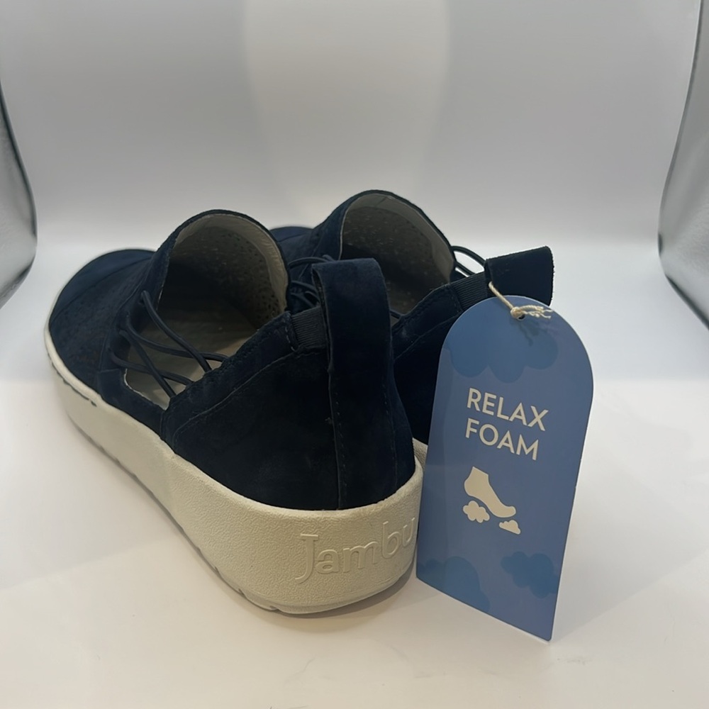 Jambu Shoes | Jambu  Erin Suede Casual Step - ln Sneaker Blue - Picture 11 of 11